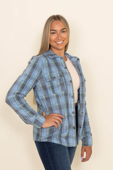 O’Neill Clothing Zuma Superfleece Shacket for Women in Blue