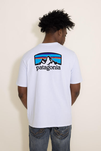 Patagonia Men’s Fitz Roy Horizons Responsibili-Tee T-Shirt in White