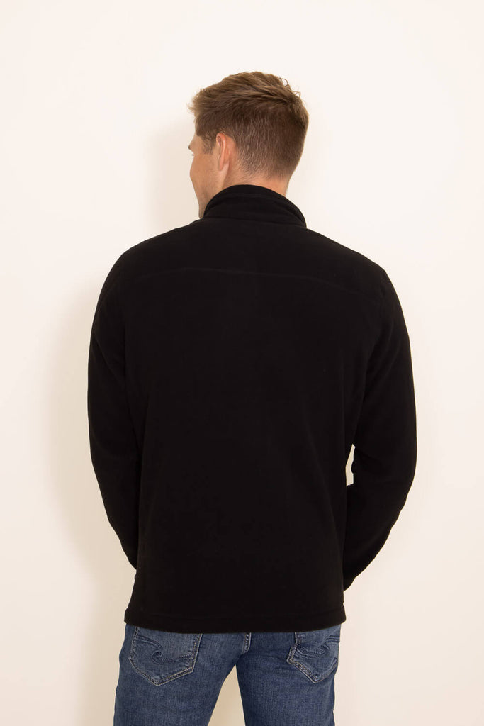 Patagonia Men s Micro D Quarter Zip Pullover in Black 26176 BLK