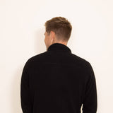 Patagonia Men's Micro D Fleece Zip Pullover in Black
