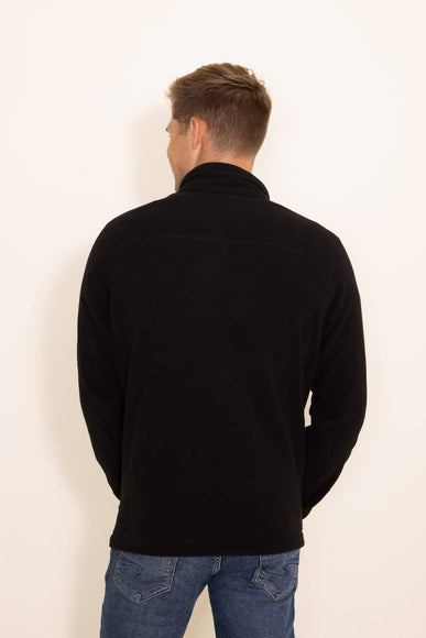 Patagonia Men's Micro D Fleece Zip Pullover in Black