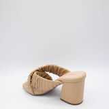 Qupid Shoes Cannoli Heels for Women in Brown