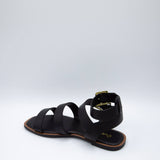 Qupid Shoes Indigo Gladiator Sandals for Women in Black