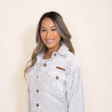Womens Simply Southern Soft Shacket for Women in White