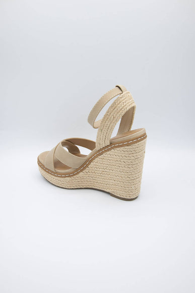 Soda Shoes Basset Rope Wedges for Women in Blonde