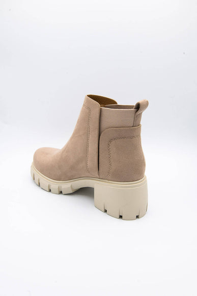 Soda Shoes Rita Lug Booties for Women in Brown