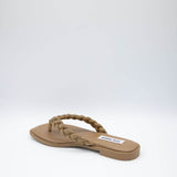 Steve Madden Amily Rhinestone Flip Flops for Women in Bronze