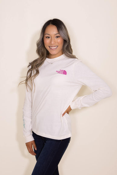 The North Face Long-Sleeve Brand Proud T-Shirt for Women in White