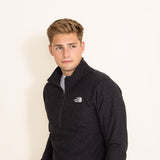 The North Face Textured Cap Rock Quarter Zip for Men in Black