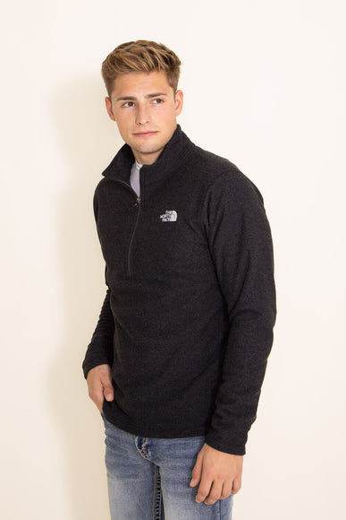 The North Face Textured Cap Rock Quarter Zip for Men in Black