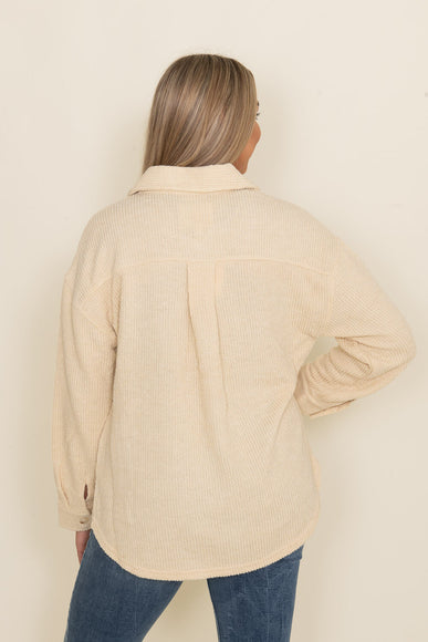 Thread & Supply Harlow Shacket for Women in Cream