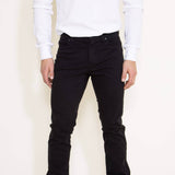 Union Five-Pocket Comfort Twill Pants for Men in Black