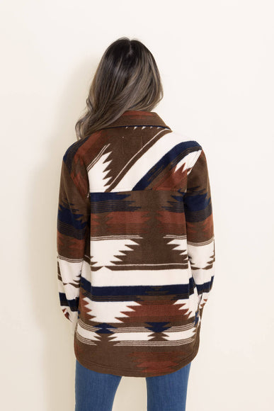 Thread & Supply Tullis Aztec Shacket for Women in Brown
