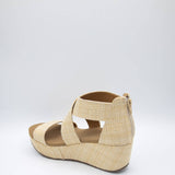 Yellow Box Bronwen Canvas Wedges for Women in Brown