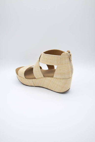 Yellow Box Bronwen Canvas Wedges for Women in Brown