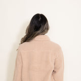 Women's Simply Southern Clothing Soft Sherpa Shacket for Women in Brown 3