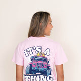 Jeep Thing T-Shirt in Pink