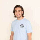 Brew City Apparel Busch Light Bass Fishing T-Shirt for Men in Baby Blue