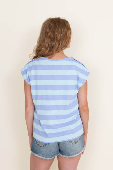 Quiksilver x Stranger Things Lenora Hills Stripped T-Shirt for Women in Lenora Printed Multi