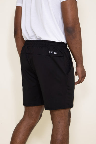 EST. 1897 Left Side Zip Shorts for Men in Black