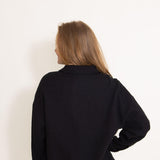 ACOA Clothing Oversized Boyfriend Shirt for Women in Black