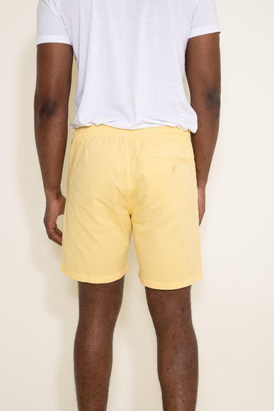 Poplin Volley Shorts for Men in Pale Yellow