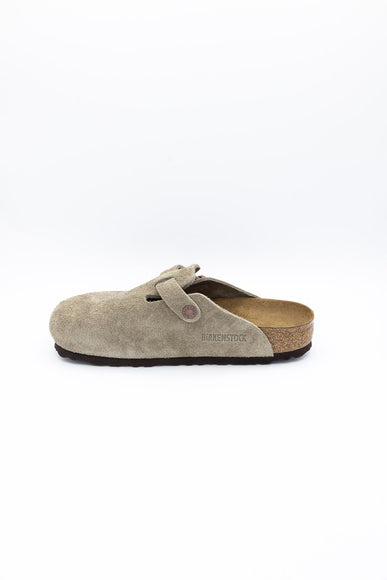 Birkenstock Boston Soft Footbed Clogs for Women in Taupe