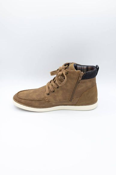 B52 by Bullboxer Moc Toe Boots for Men in Brown Taupe