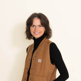 Carhartt Relaxed Fit Canvas Insulated Vest for Women in Brown