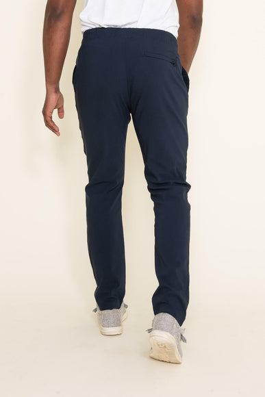 Copper & Oak Elastic File Tech Jogger Pants for Men in Blue