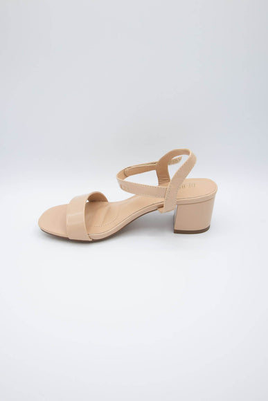 De Blossom Shoes Jamie One Strap Heels for Women in Nude