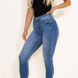 KanCan Shark Bite Ankle Jeans for Women