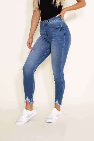 KanCan Shark Bite Ankle Jeans for Women