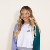 Levi’s Logo Color Block Sweatshirt for Women in White