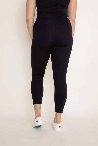 Love Tree Contour Leggings with Pockets for Women in Black