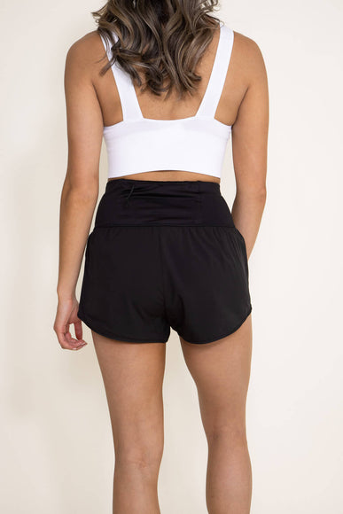 Love Tree Lined Active Shorts for Women in Black