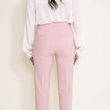 Love Tree Skinny Cropped Dress Pants for Women in Pink