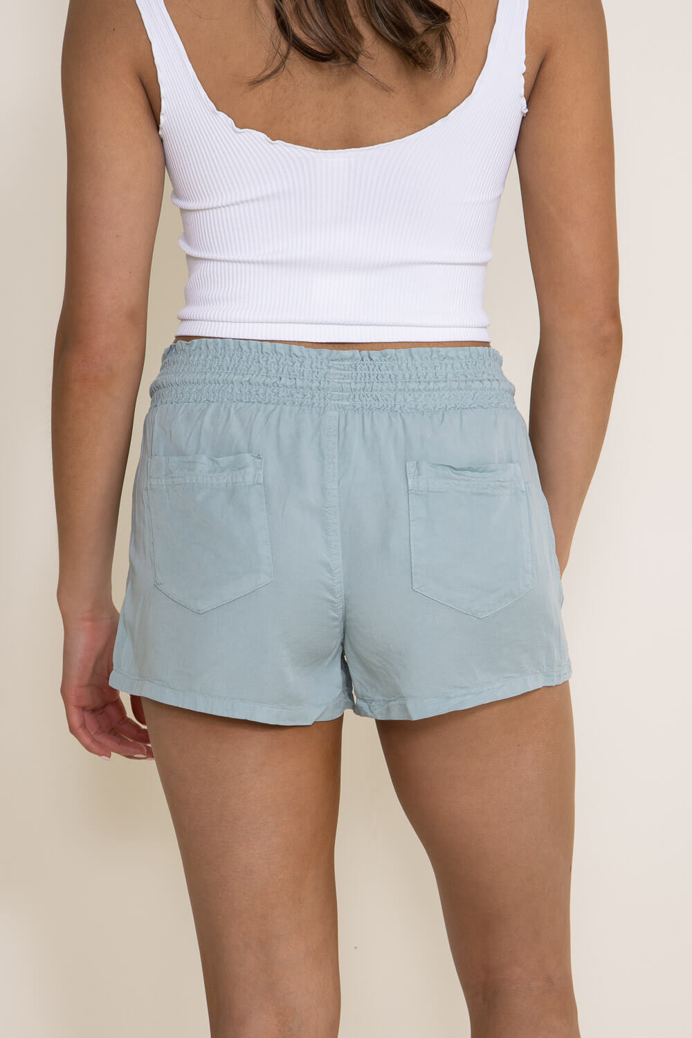 Drawstring shorts for women top