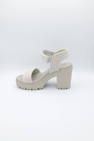 MIA Shoes Ivelisse Lug Platform Heels for Women in Off White | MH1648-OFF WHITE