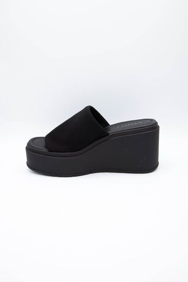 Madden Girl Wesley Platform Wedge Sandals for Women in Black