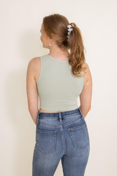 NikiBiki Plunge V-Neck Brami for Women in Green