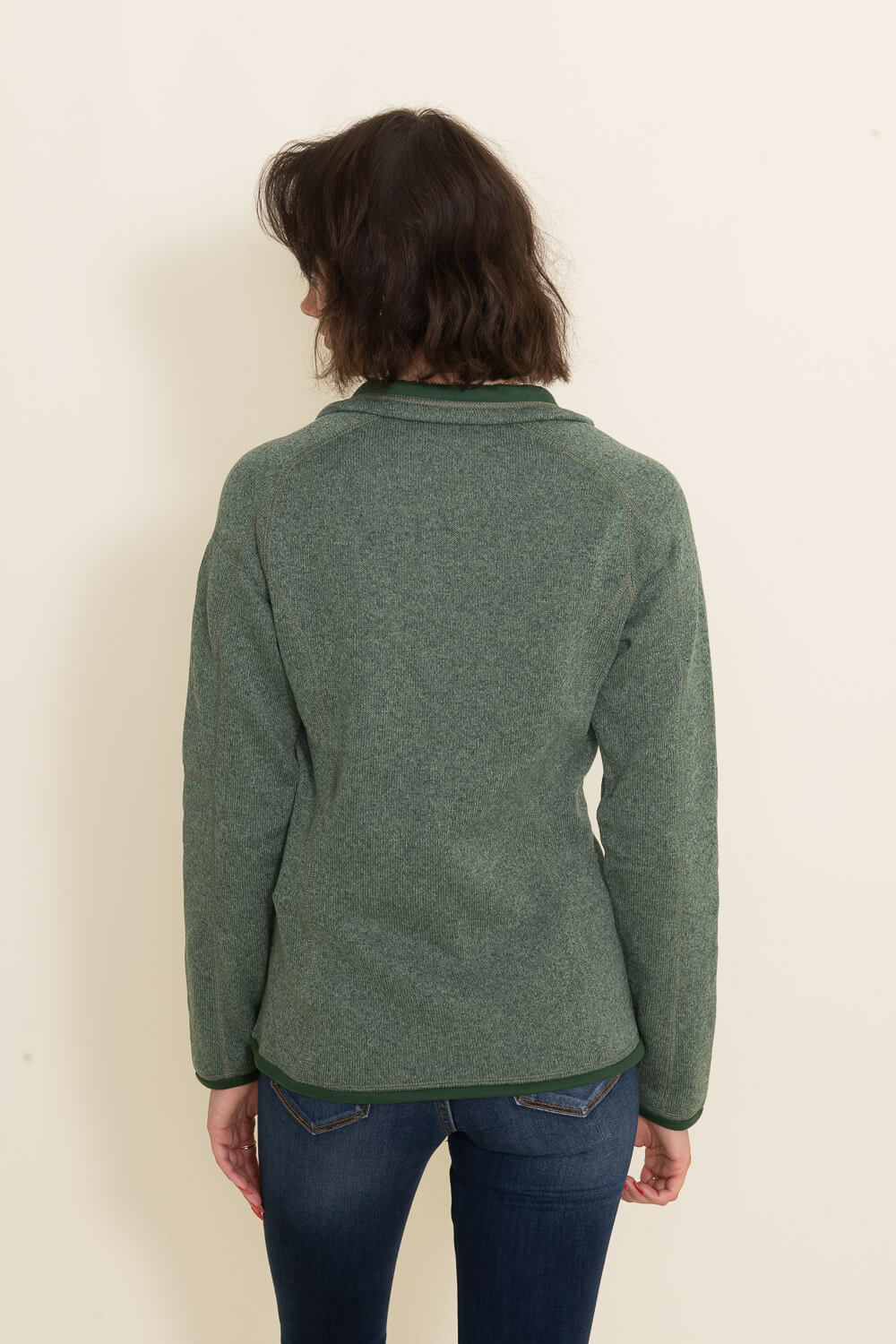 Patagonia Women s Better Sweater Quarter Zip in Green 25618 HMKG