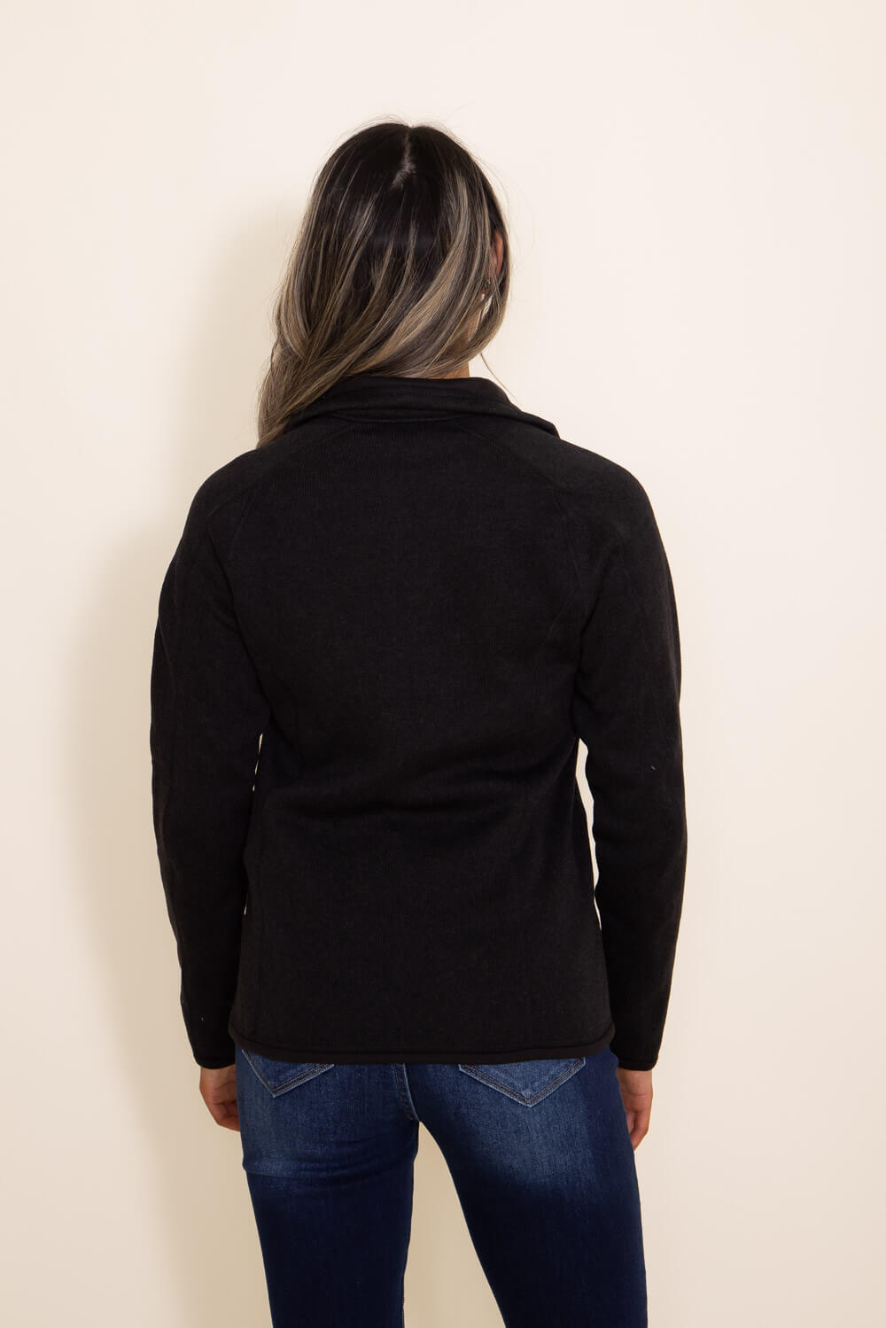 Patagonia Women s Better Sweater Quarter Zip in Black 25618 BLK
