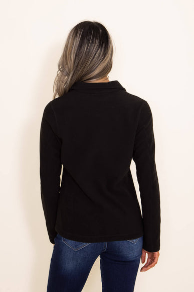 Patagonia Women's Micro D ¼ Zip Fleece in Black