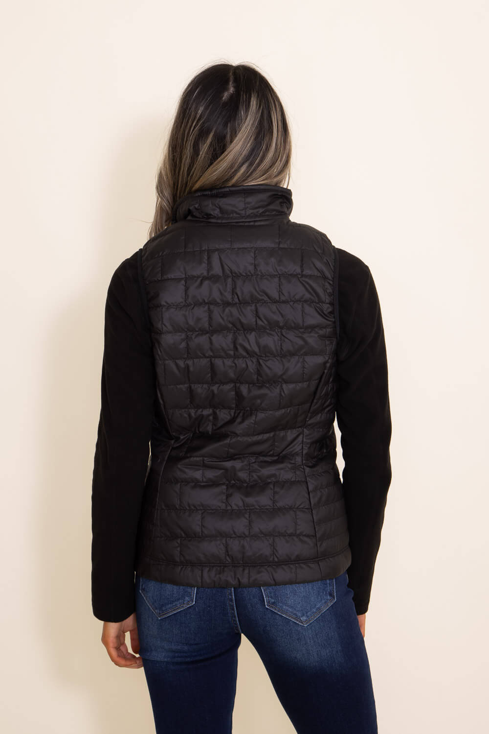 Black puffer vest women's patagonia Clearance