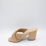 Qupid Shoes Cannoli Heels for Women in Brown