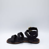 Qupid Shoes Indigo Gladiator Sandals for Women in Black