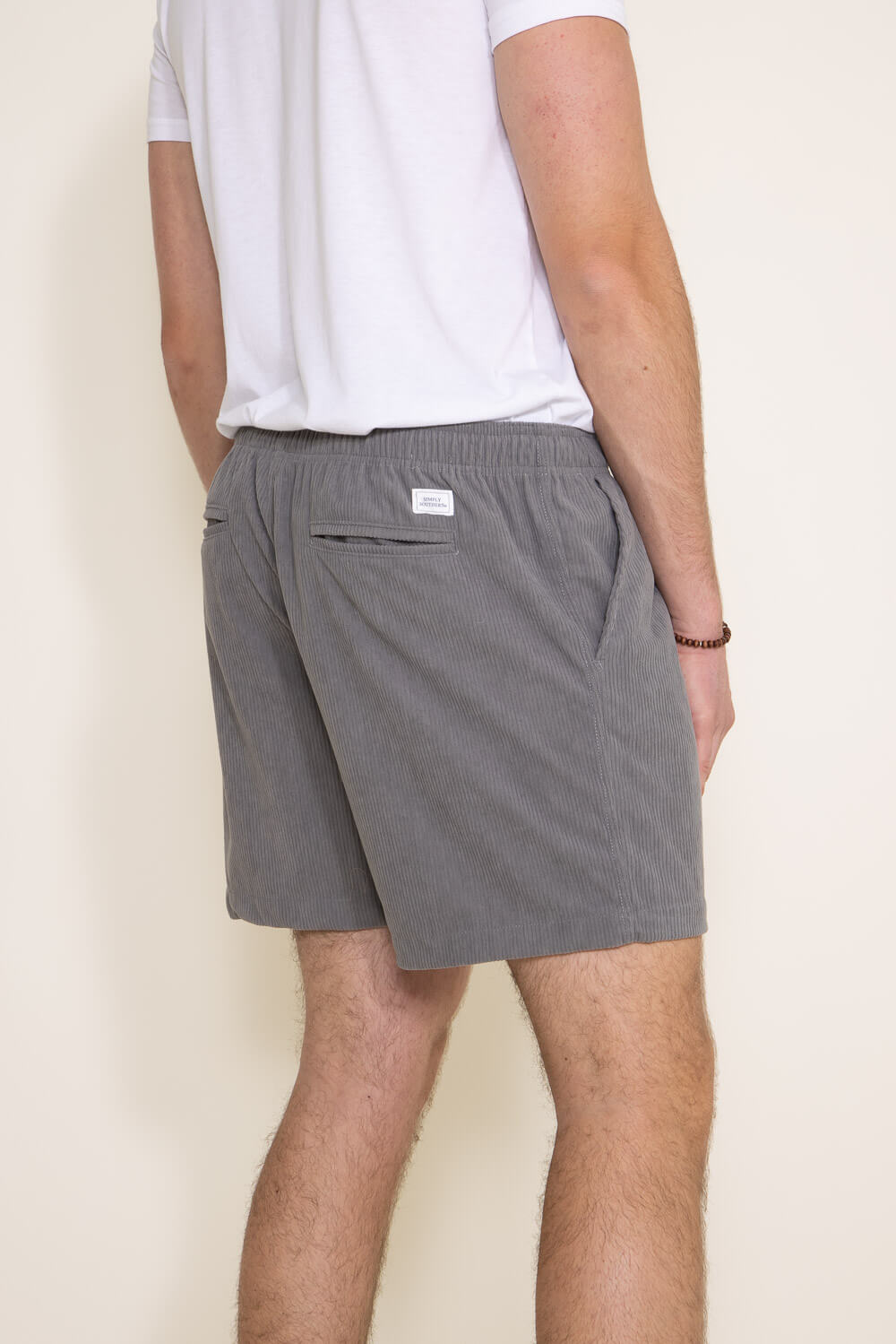 Simply Southern Corduroy Shorts for Men in Grey PP0123MNCORDSHORT