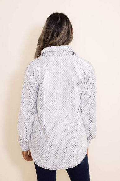 Womens Simply Southern Soft Shacket for Women in White