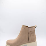 Soda Shoes Rita Lug Booties for Women in Brown